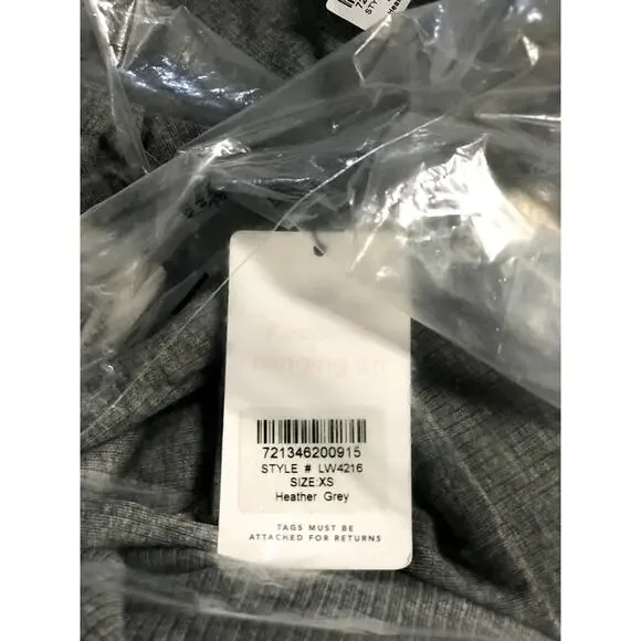 Lively NWT Heather Grey Rib Joggers Pants Size X-Small sweatpants casual lazy xs - Picture 5 of 6